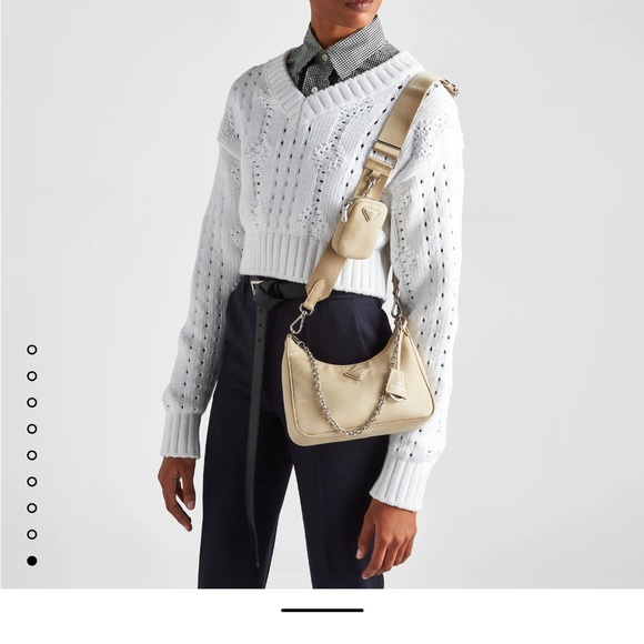 Prada beige nylon purse - Picture 2 of 8